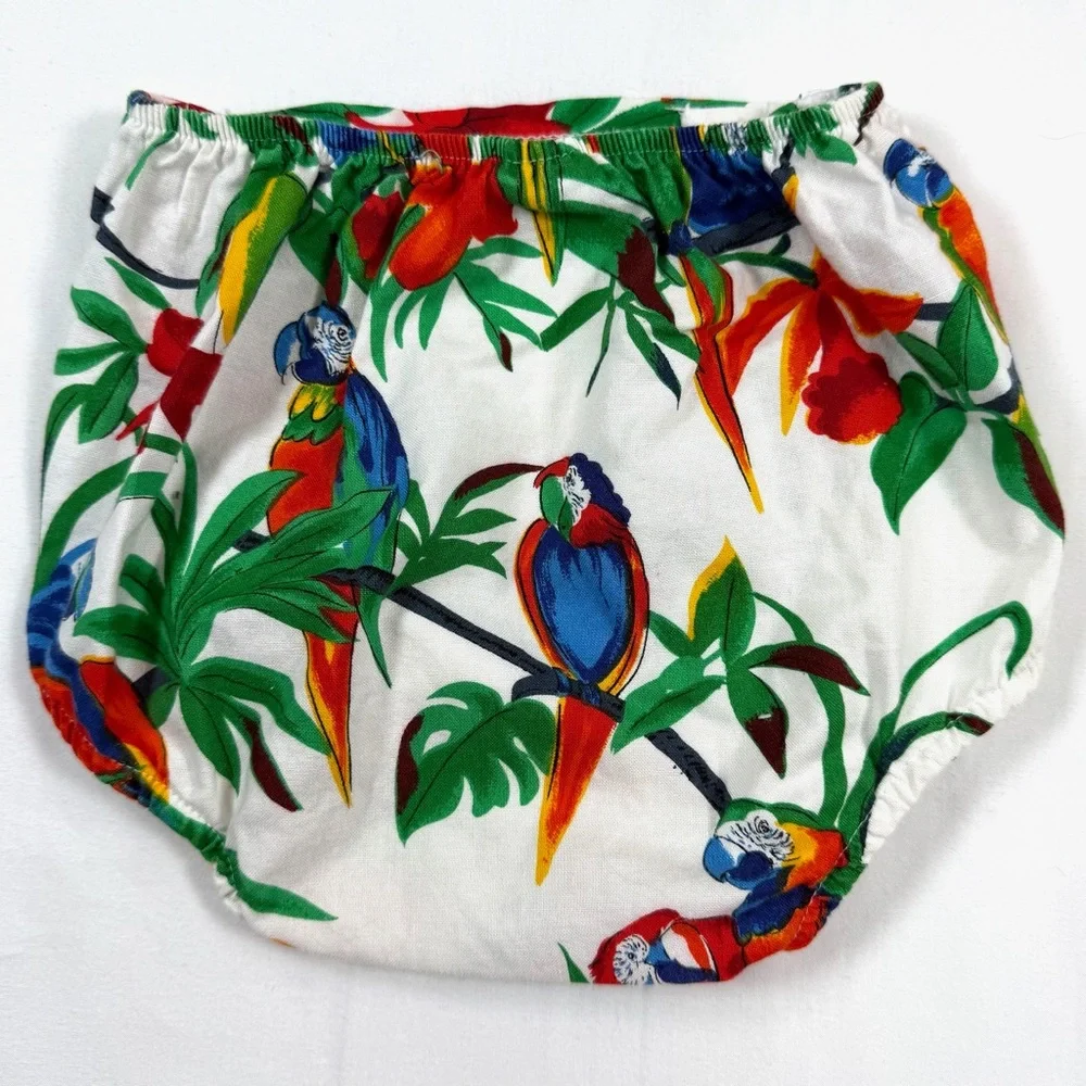 SEA URCHIN DESIGNS Unisex Baby Macaw Tropical Printed Diaper Cover Size‎ 12-18M